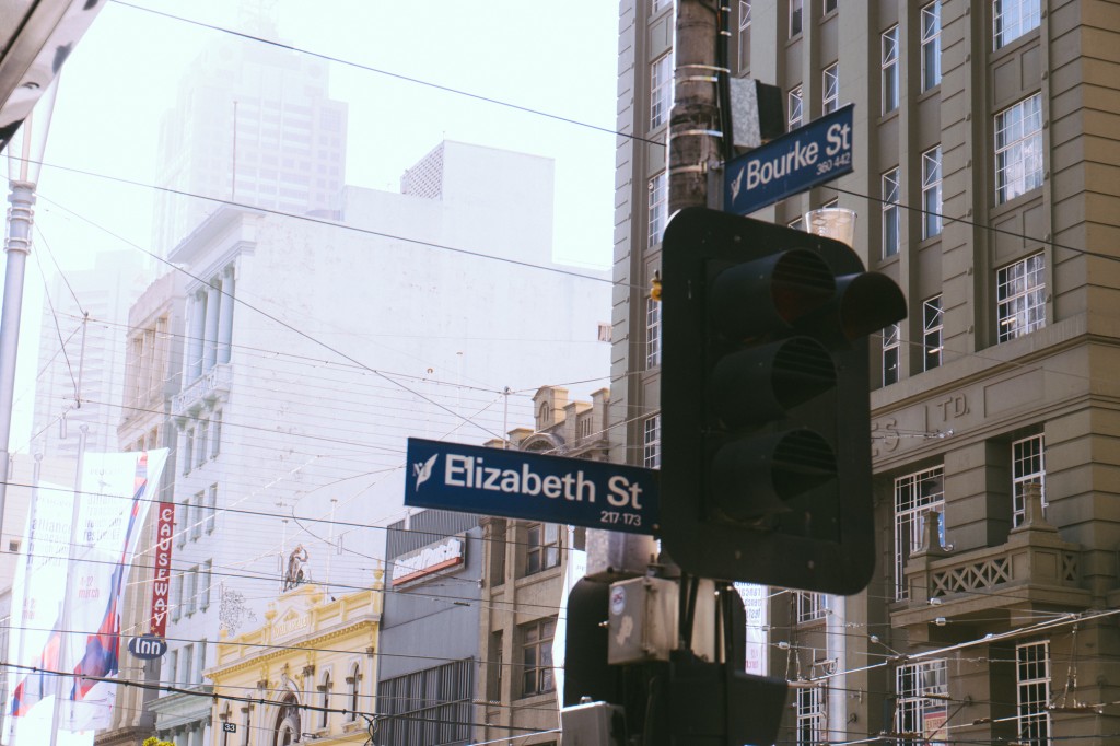 <h1>9:29:20 am</h1><br>

Corner of Elizabeth & Bourke Street